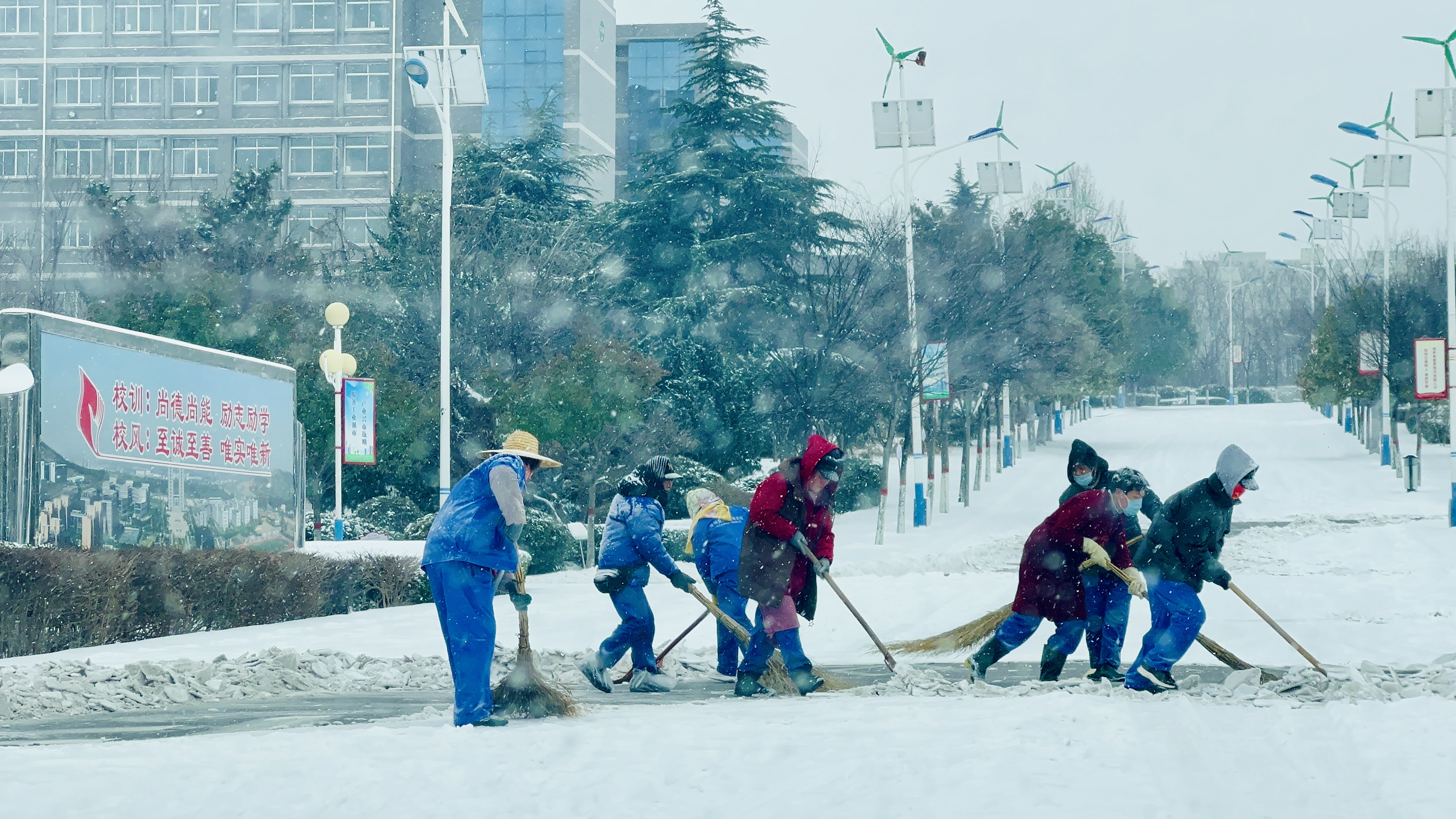 校园除雪